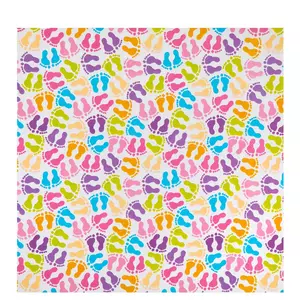 Happy Clouds Personalized Name Baby Shower Wrapping Paper