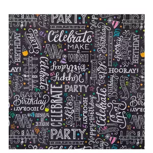 Happy Birthday Chalkboard Gift Wrap