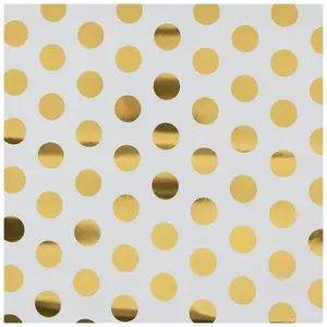 WOXINDA Christmas Gift Gold And White Wrapping Paper Valentine's Day  Birthday Gift Box Wrapping Paper Polka Dots Wrapping Paper 