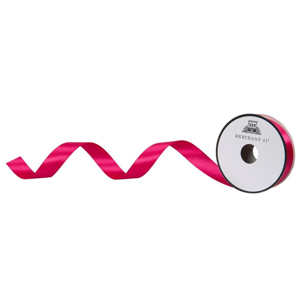 大人気完売YILON MADE 】Satin ribbon topsピンク Amazon.com: Solid Color Double Faced Pink Satin Ribbon 5/8