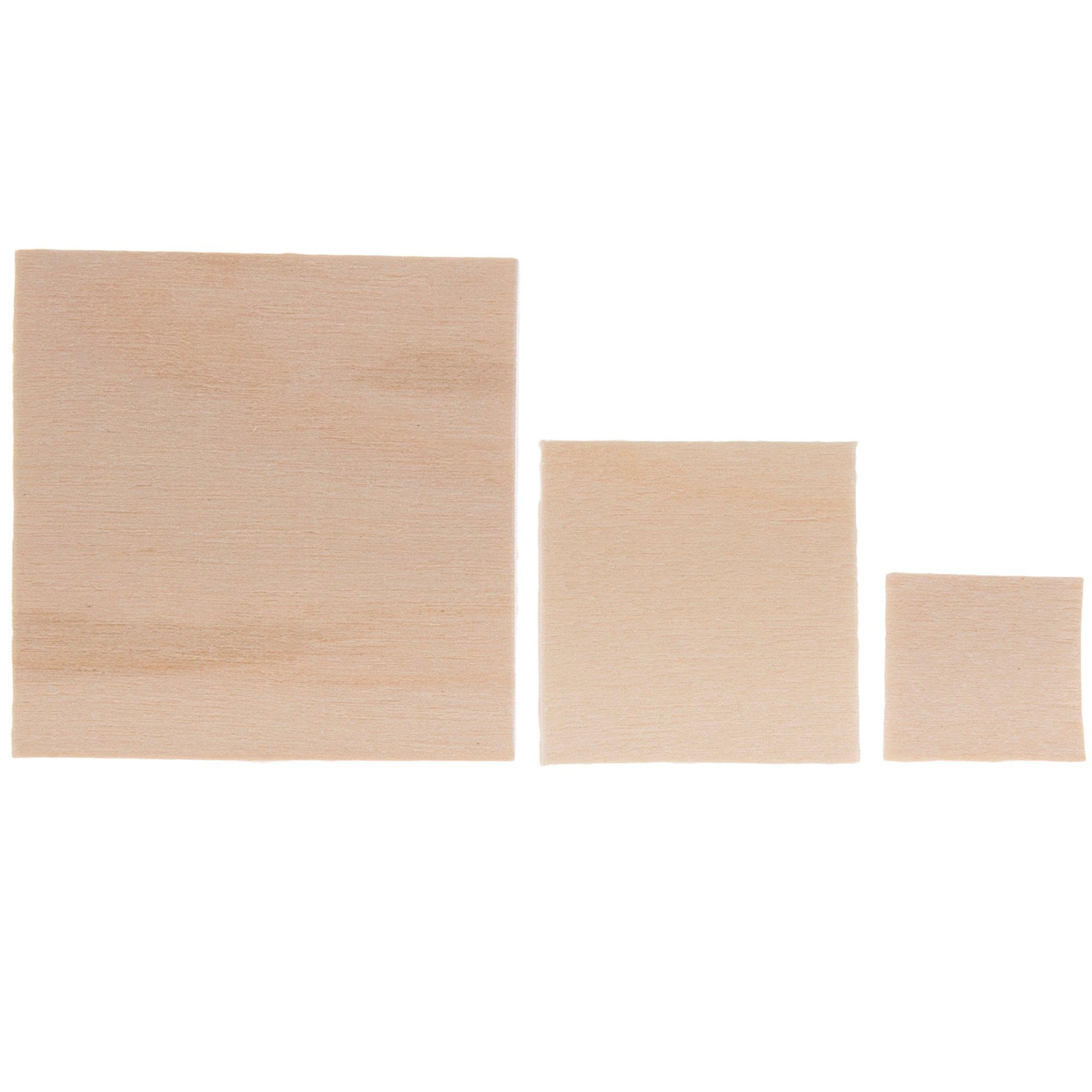 50 Small Wood Square 1 inch – Church House Woodworks