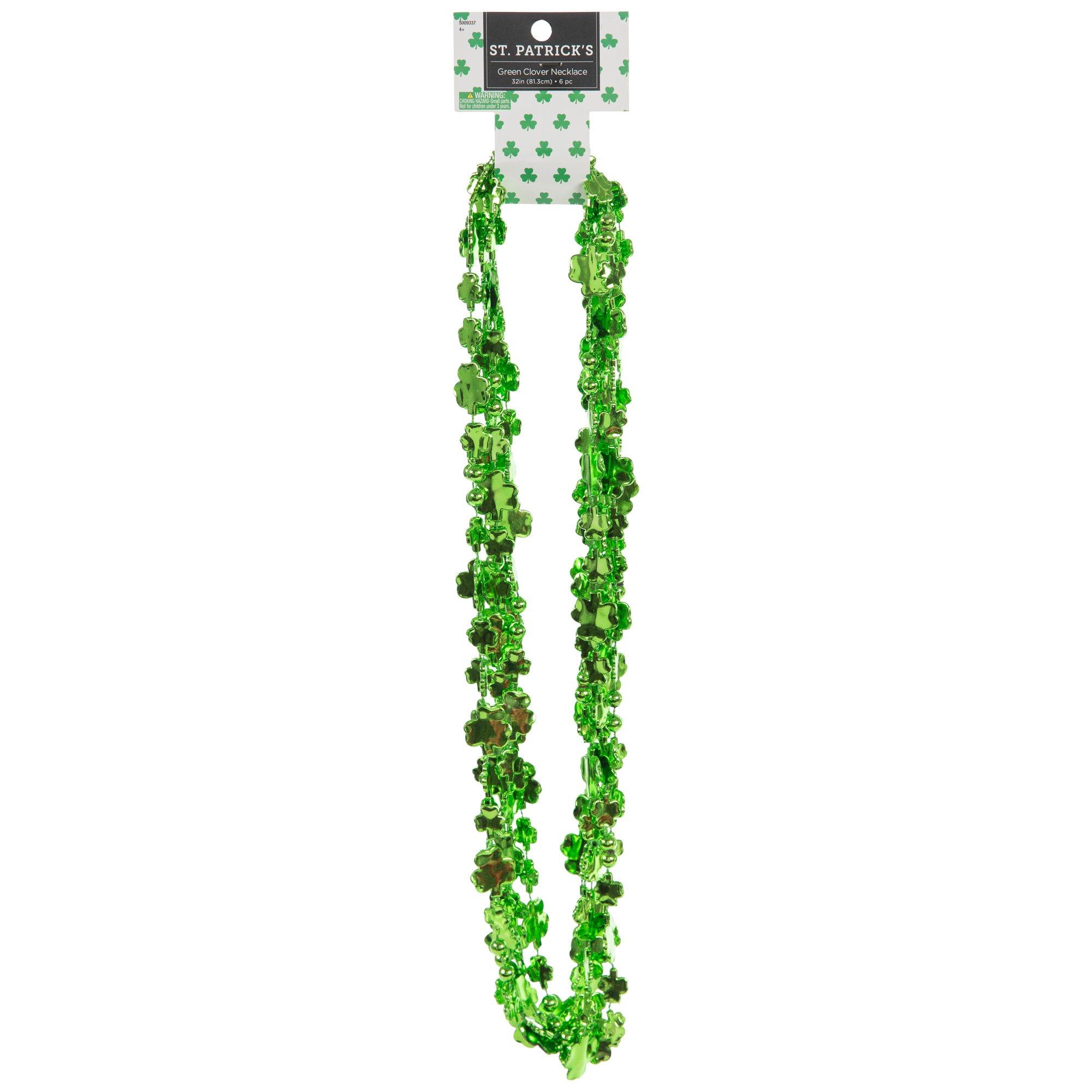 JOYIN St Patrick Green Bead Necklaces, Lucky Green Beaded Necklaces Bulk  For Saint Patrick'S Day Accessories, Party Costume Dressing-Up Accessories,  St. Patrick'S Day Party Favor Supplies