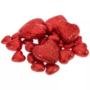 Red Glitter Heart Scatter