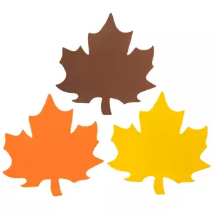 Orange, Yellow & Brown Foam Maple Leaves