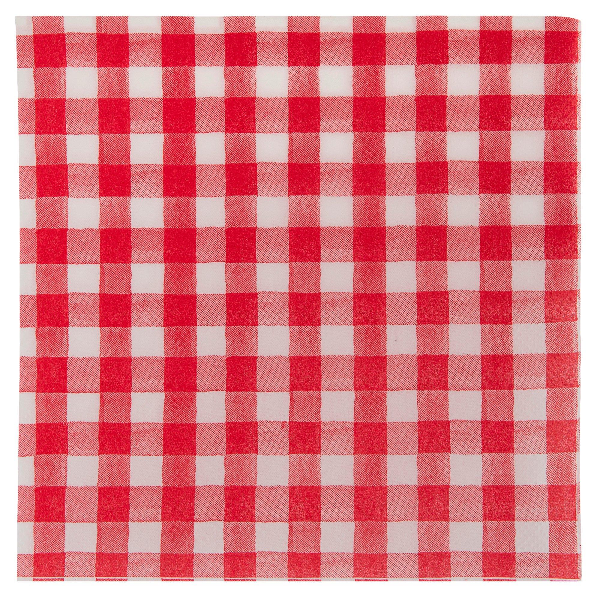 Servitex Flash-Dri Red And Black Gingham Checks Cotton In Packaging - Ruby  Lane