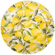 Watercolor Lemon Paper Plates