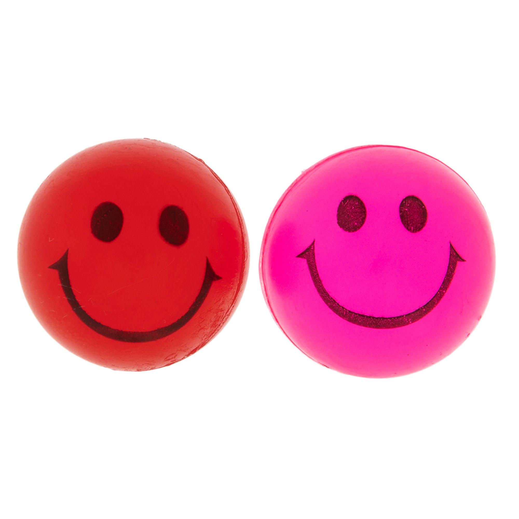 Red & Pink Smiley Face Bouncy Balls Hobby Lobby 5035225