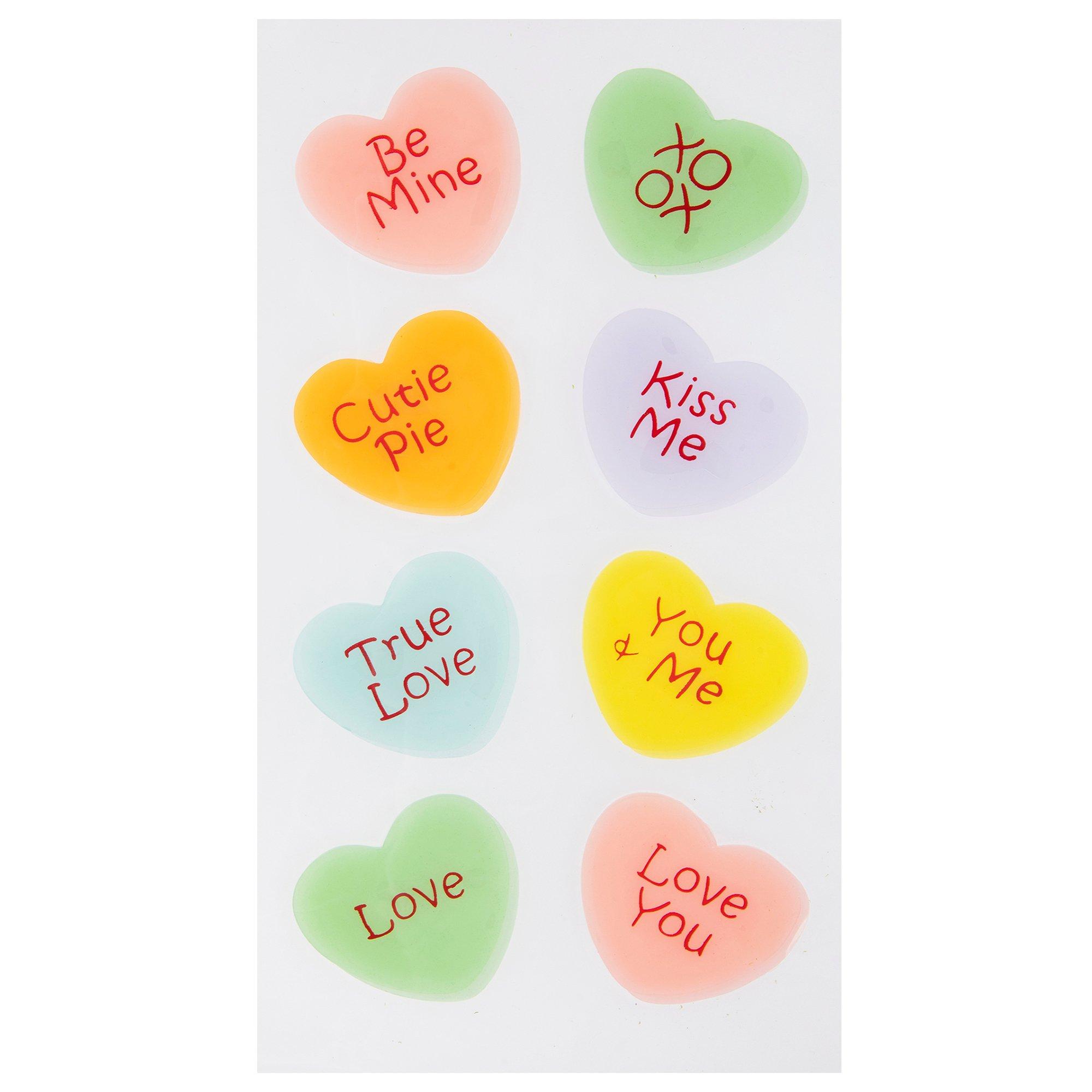 Valentines Day Conversation Hearts Charm 30 Pieces