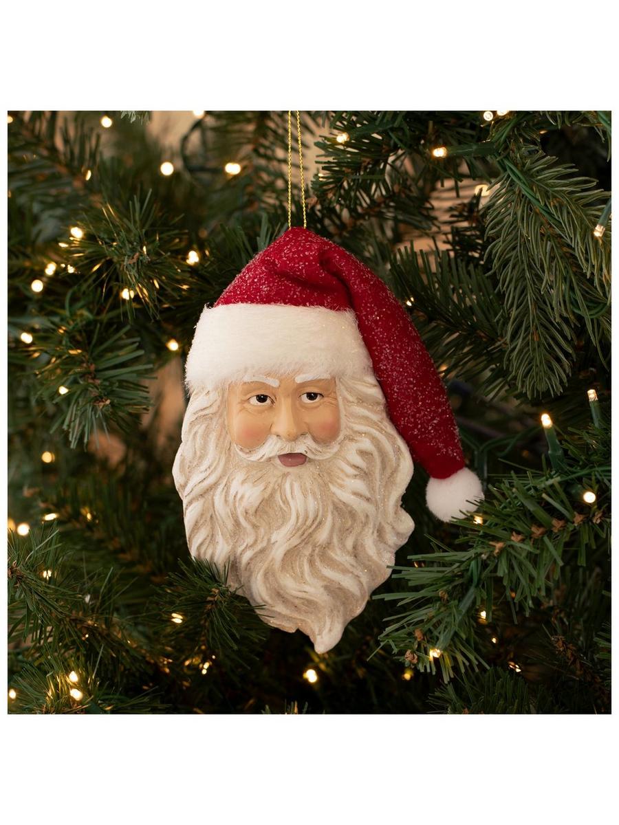 Glitter Santa Head Ornament | Hobby Lobby | 5036819