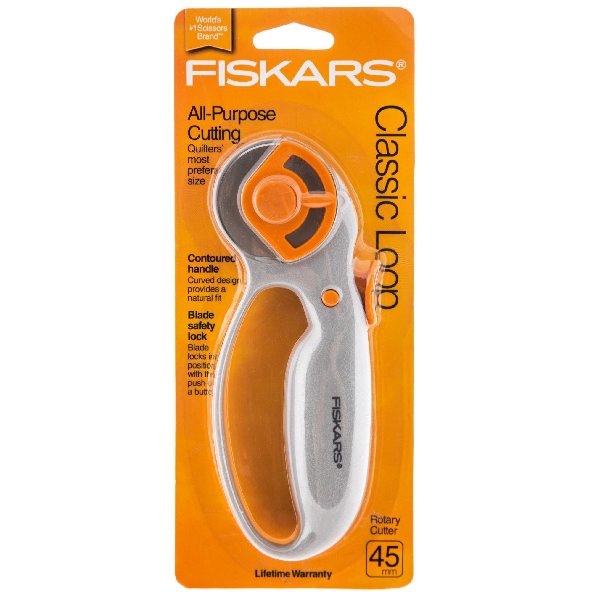 Premium Quality Fiskars Rotary Cutter Blade Stick Trigger 45mm Cutting  Fabric Right Hand Left Hand Sewing Tools Crafts Supplies 