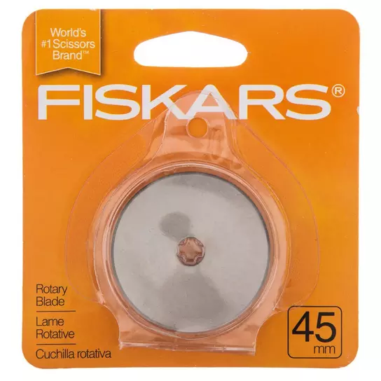 Fiskars 197890-1001 45MM Titanium No-touch Rotary Blade Change Replacement  Tool 5-pack 