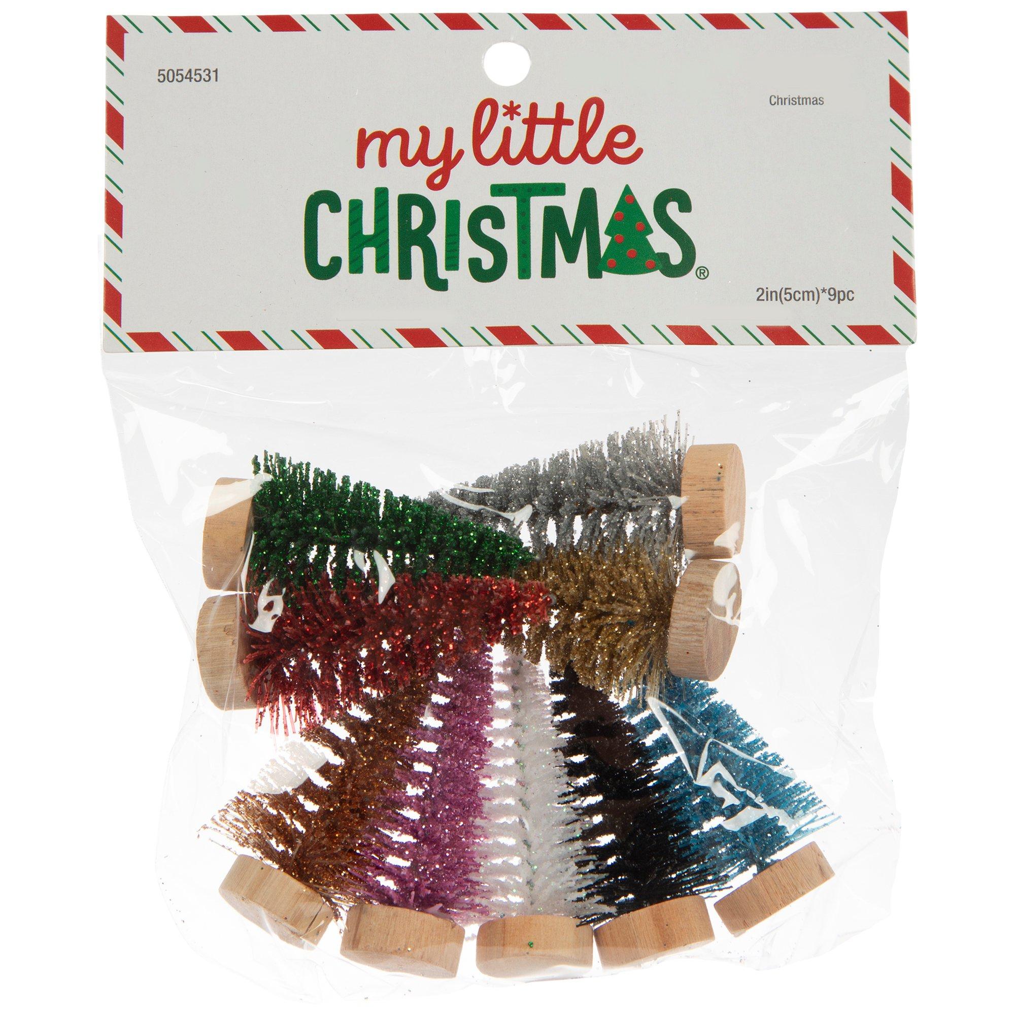 Glitter Mini Bottle Brush Trees | Hobby Lobby | 5054531