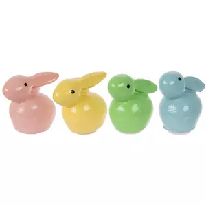 Pastel Easter Bunny 3D Stickers