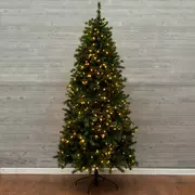 Slim Brittany Pine Pre-Lit Christmas Tree - 7.5 ft