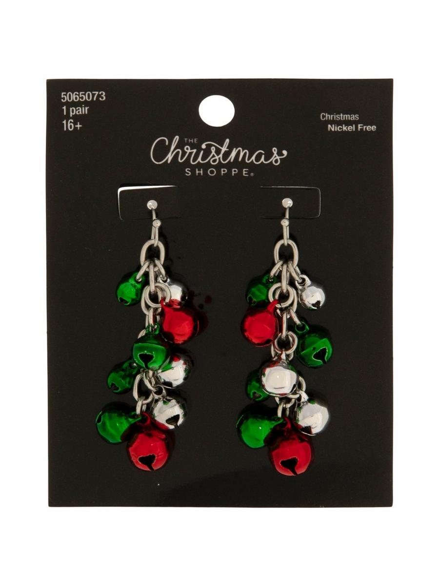 Christmas Jewelry Set - Red & Green Simulated Pearl Necklace, Earrings & Bracelet For Holiday Parties