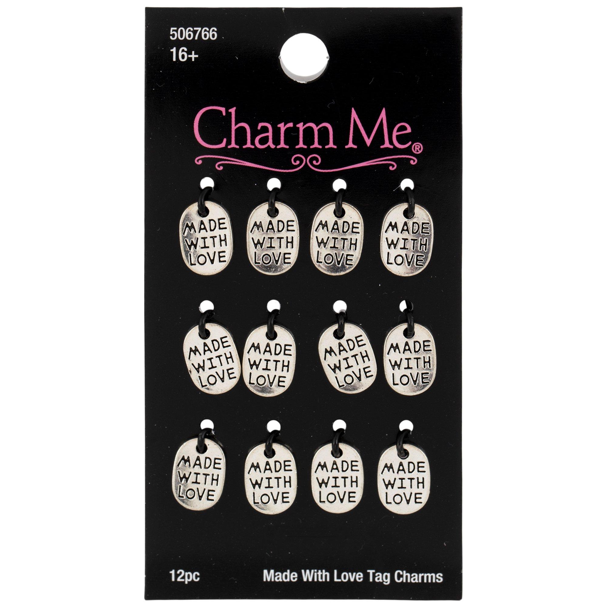 Handmade Charms 40 Pk Made With Love Micro Charms Handcrafted