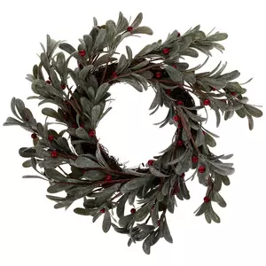 Frosted Mistletoe Wreath