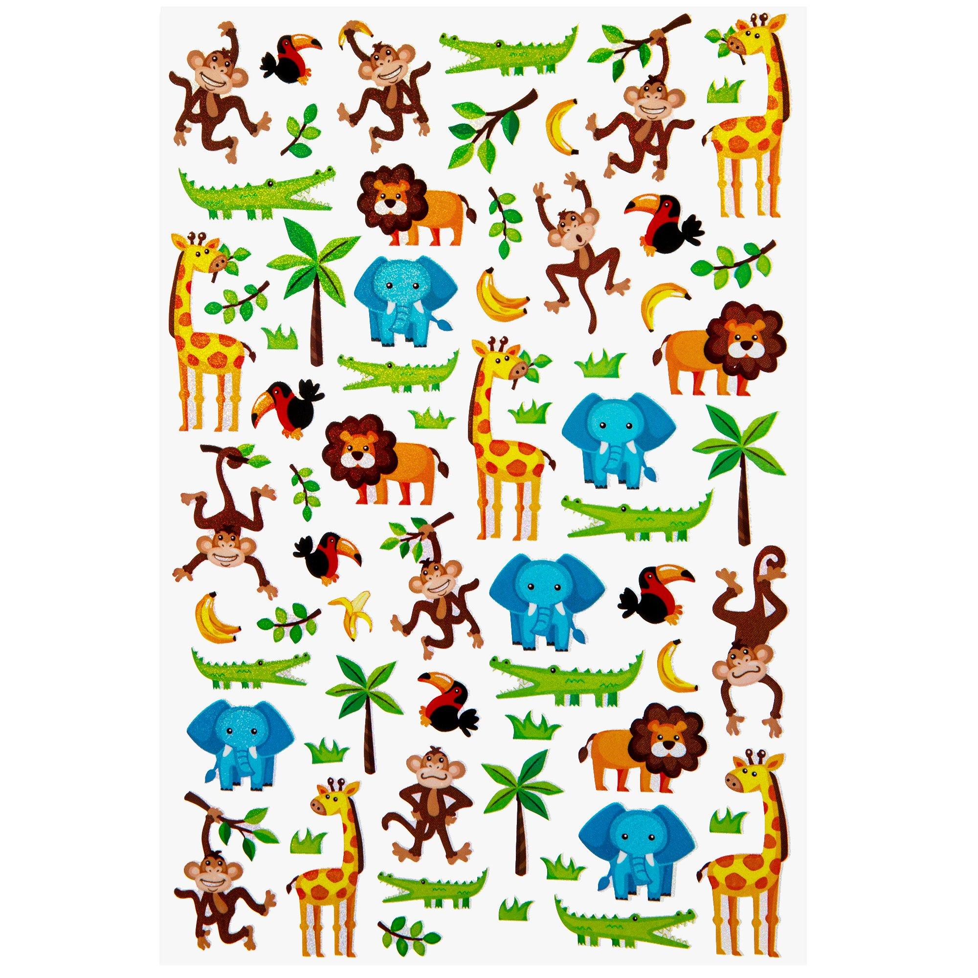 Glitter Zoo Animal Stickers Hobby Lobby 508135