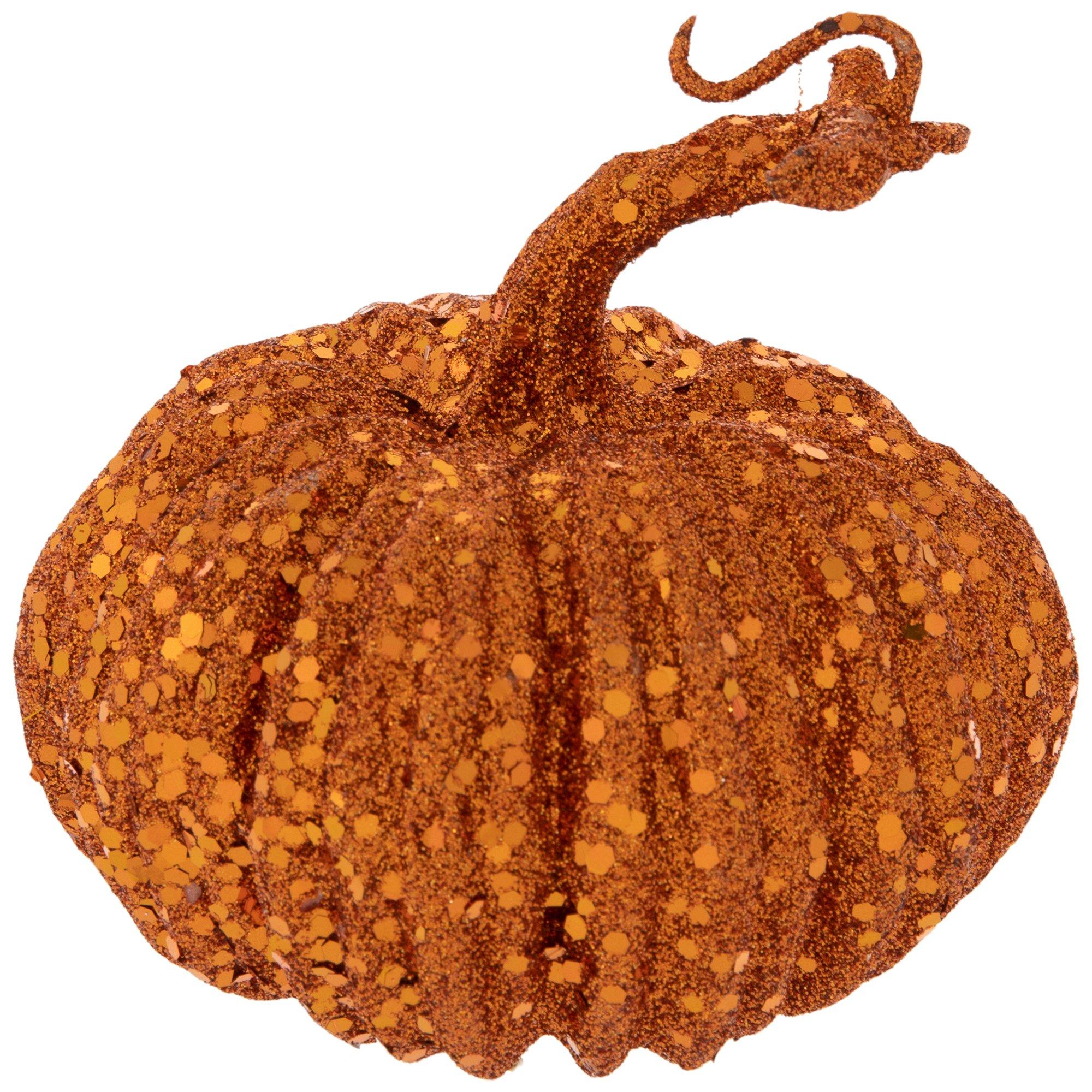 Orange Glitter Pumpkin 