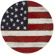 Rustic American Flag Paper Plates