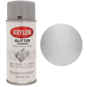 Krylon Glitter Blast Spray Paint, Silver Flash, 5.75 oz. 