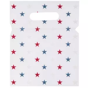 Red, White & Blue Star Zipper Bags