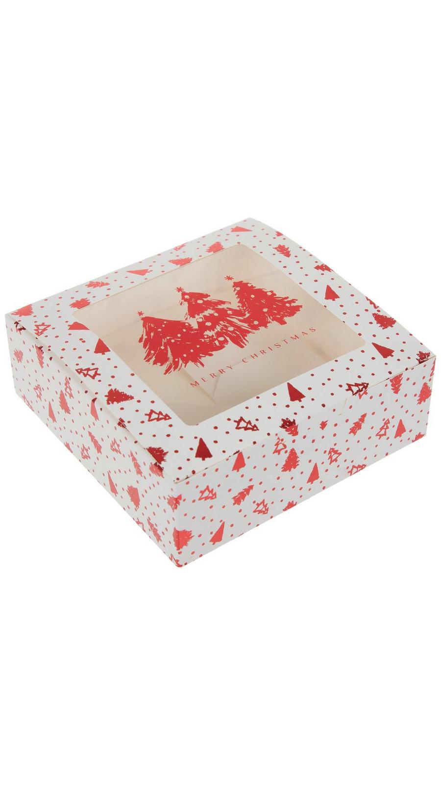 [美品]BOX COMP HATA JACKMAN Red Foil Christmas Trees Treat Boxes | Hobby Lobby | 5115753