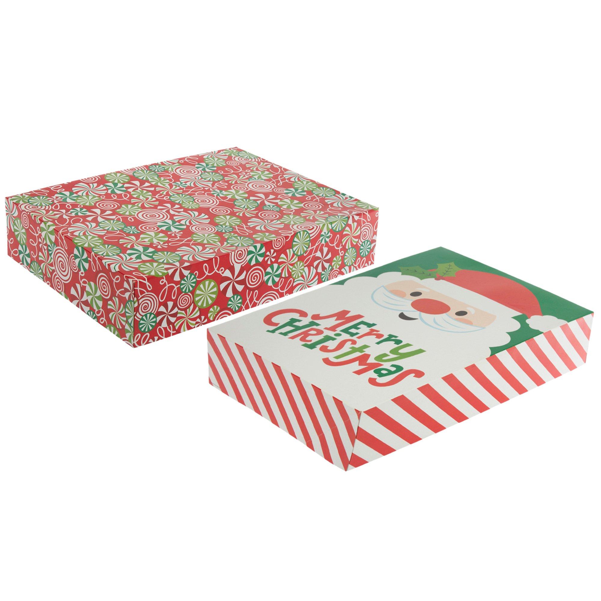 Merry Christmas Santa & Peppermint Gift Boxes | Hobby Lobby | 5120605