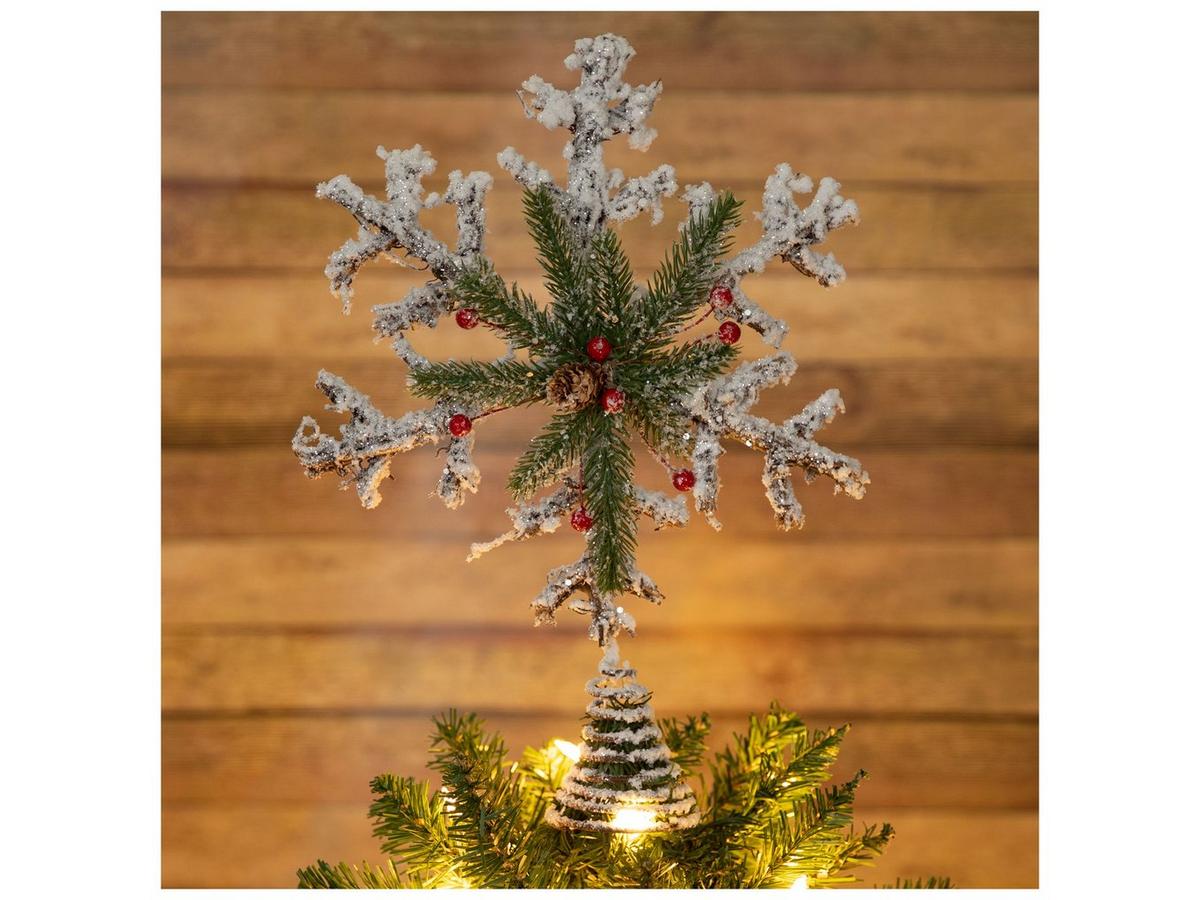 Frosted Rattan Snowflake Tree Topper | Hobby Lobby | 5122411