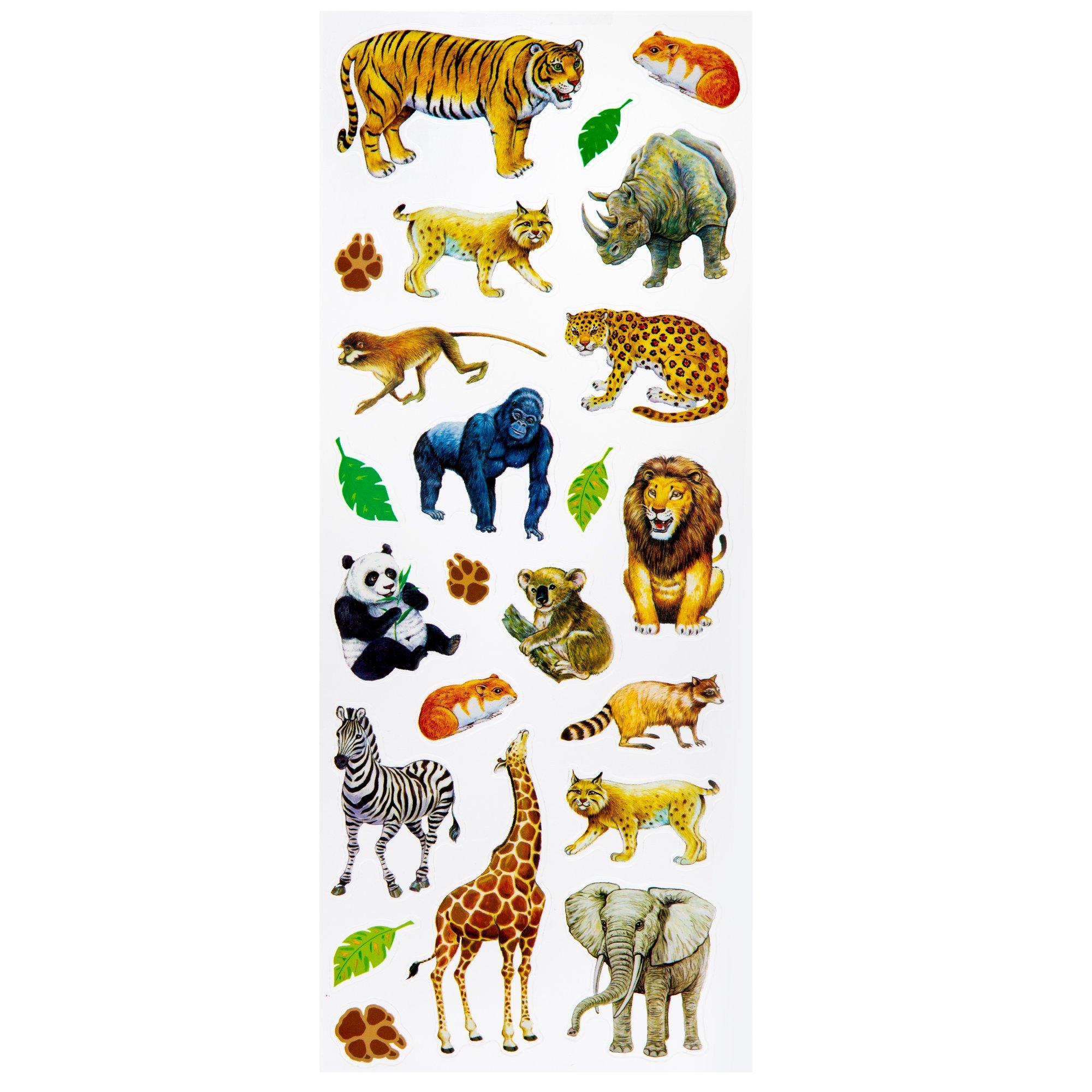 Jungle Animals Stickers Hobby Lobby 512319