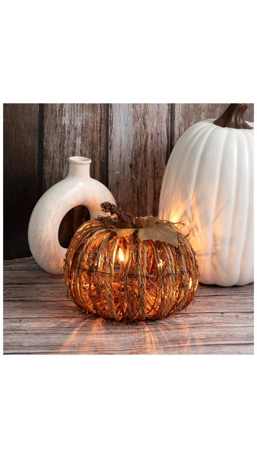 Light Up Rattan Pumpkin | Hobby Lobby | 5137310