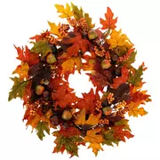 Maple Leaves & Acorns Wreath