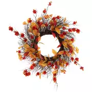 Orange Hop & Leaf Wreath