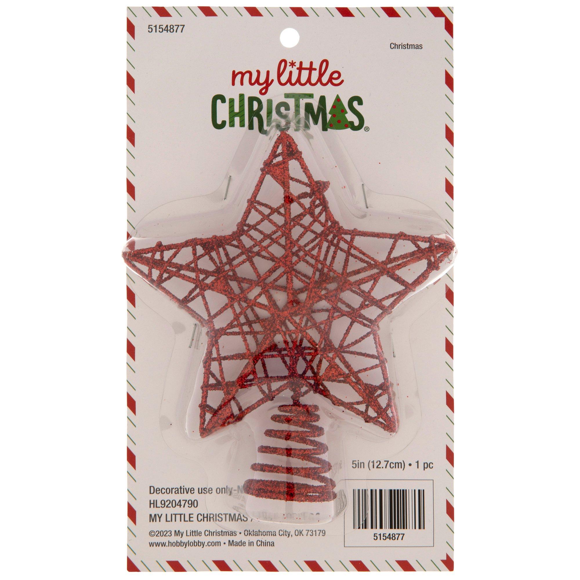 Glitter Star Mini Tree Topper | Hobby Lobby | 5154877