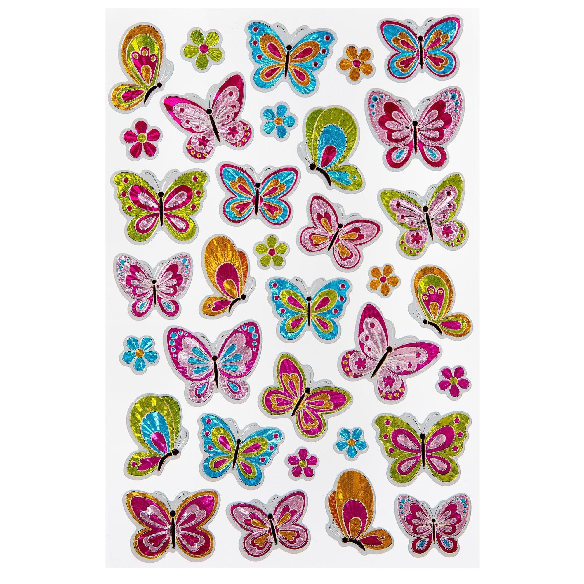 Butterfly Foil Stickers Hobby Lobby 516948
