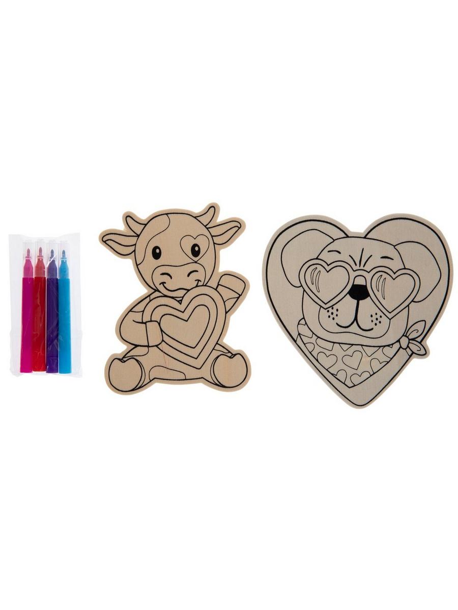 Valentine Cow & Dog Wood Craft Kit | Hobby Lobby | 5171707