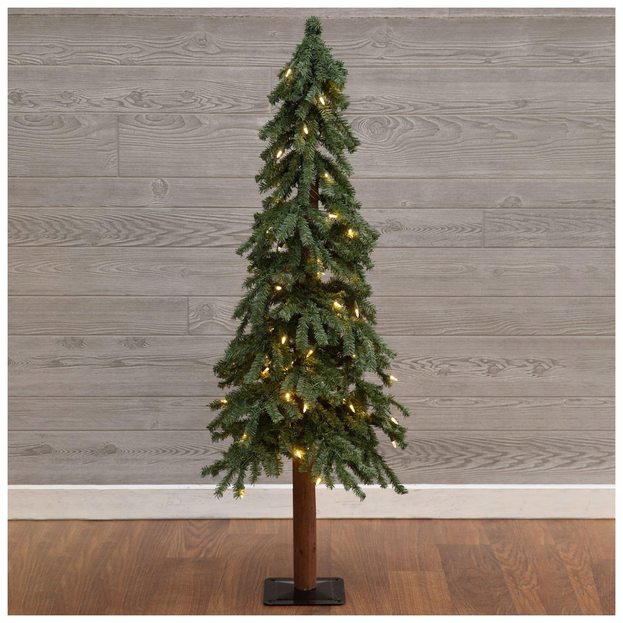 Narrow Alpine PreLit Christmas Tree 4 ft Hobby Lobby 5172341