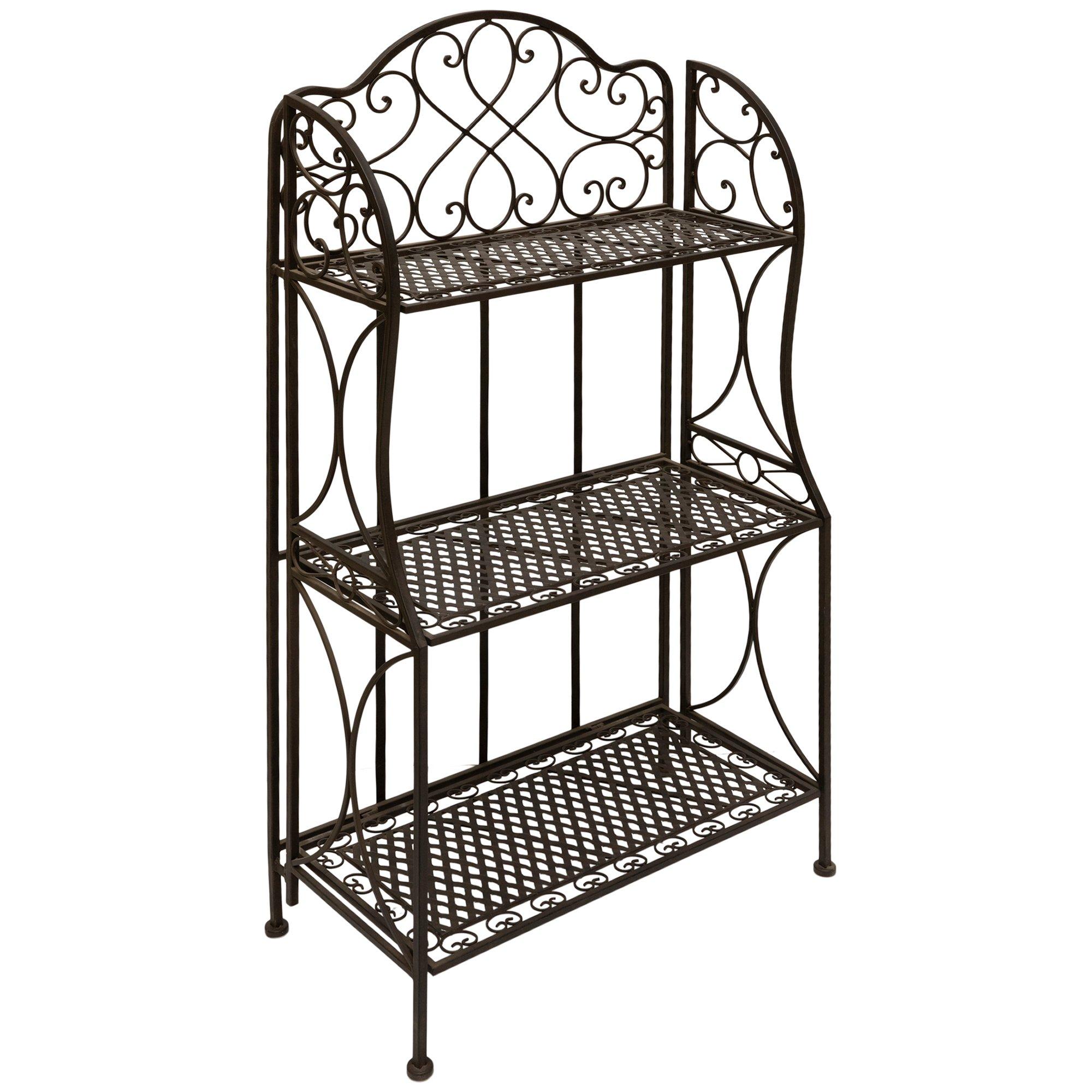 【antique】ベークライトの3段ティーラック Antique Bronze Three-Tiered Baker's Rack | Hobby Lobby | 518423