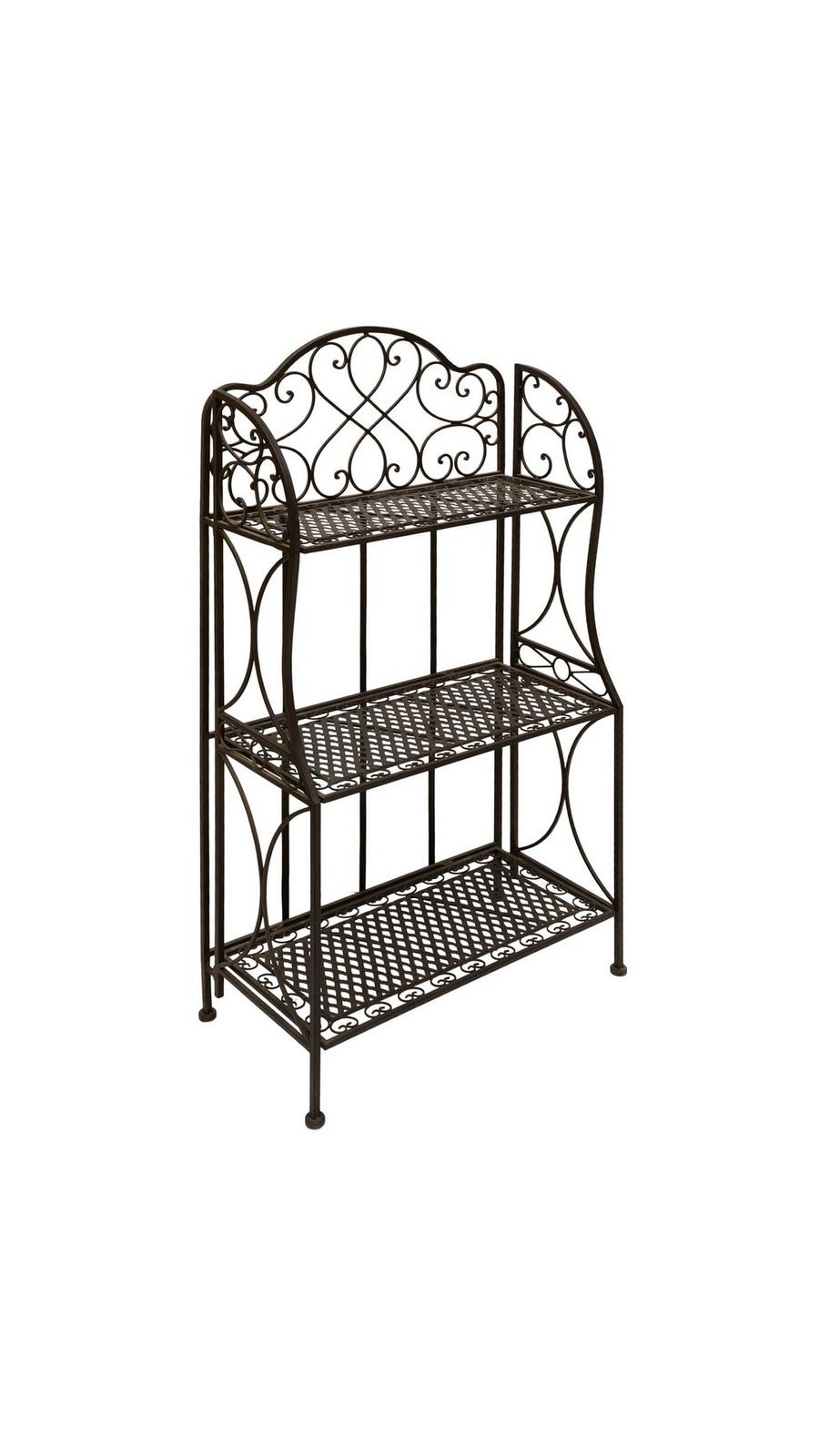 【antique】ベークライトの3段ティーラック Antique Bronze Three-Tiered Baker's Rack | Hobby Lobby | 518423