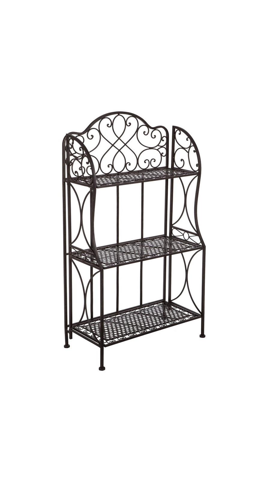 【antique】ベークライトの3段ティーラック Antique Bronze Three-Tiered Baker's Rack | Hobby Lobby | 518423