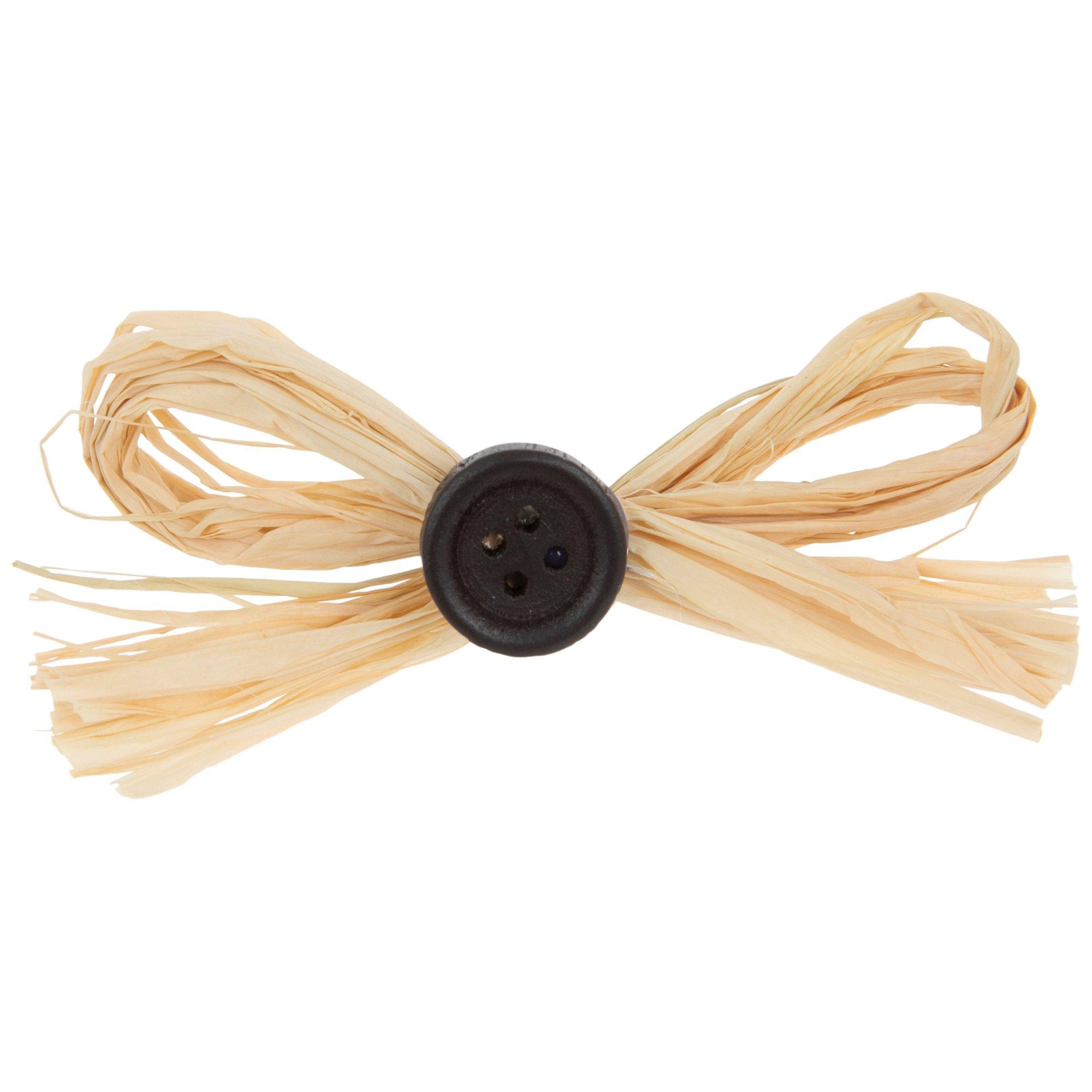 Packaging Express 0563 Olive Paper Raffia Bow w/ Clear Twist-Tie Ribbon