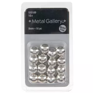 Smooth Metal Beads - 8mm