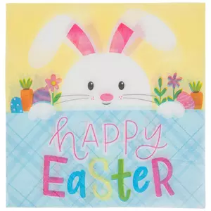 Happy Easter Bunny Napkins - Small