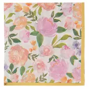 Pastel Flower Paper Napkins - Small