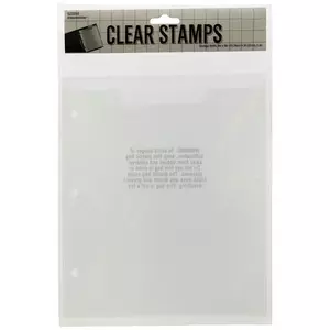 Storing Clear Stamps
