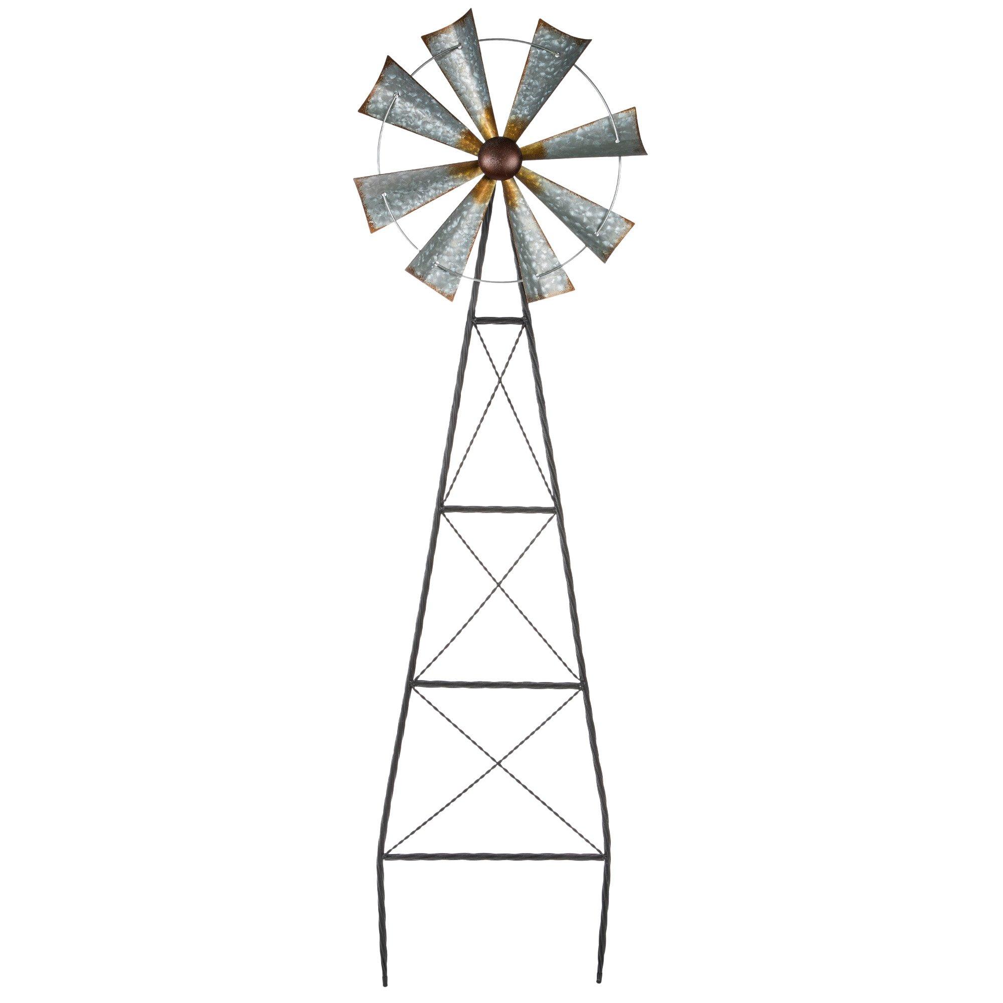 1pc, Unique & Magical Metal Windmill, Metal 3d Wind Spinner Outdoor Kinetic Wind