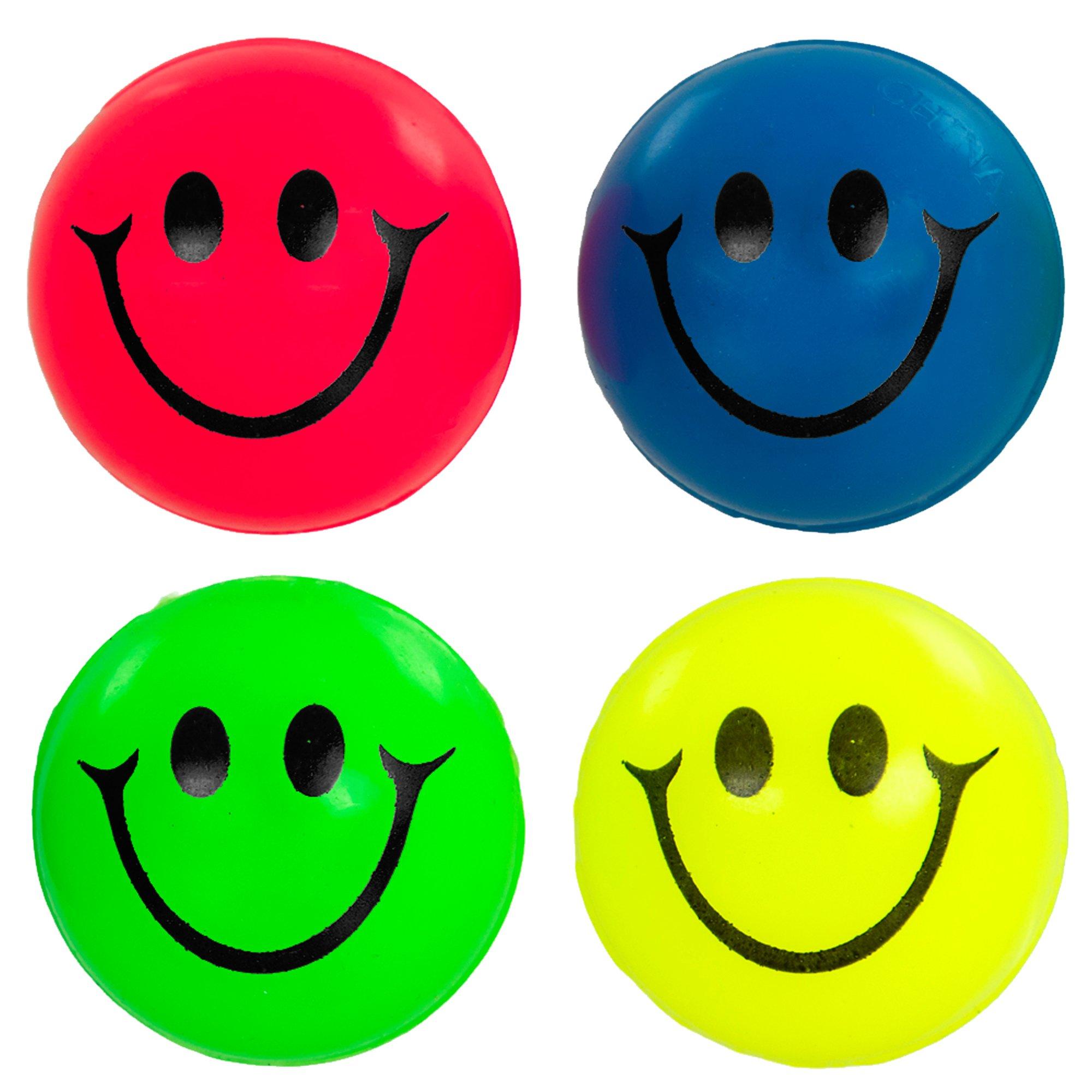 Neon Smiley Face Bouncy Balls | Hobby Lobby | 5244306