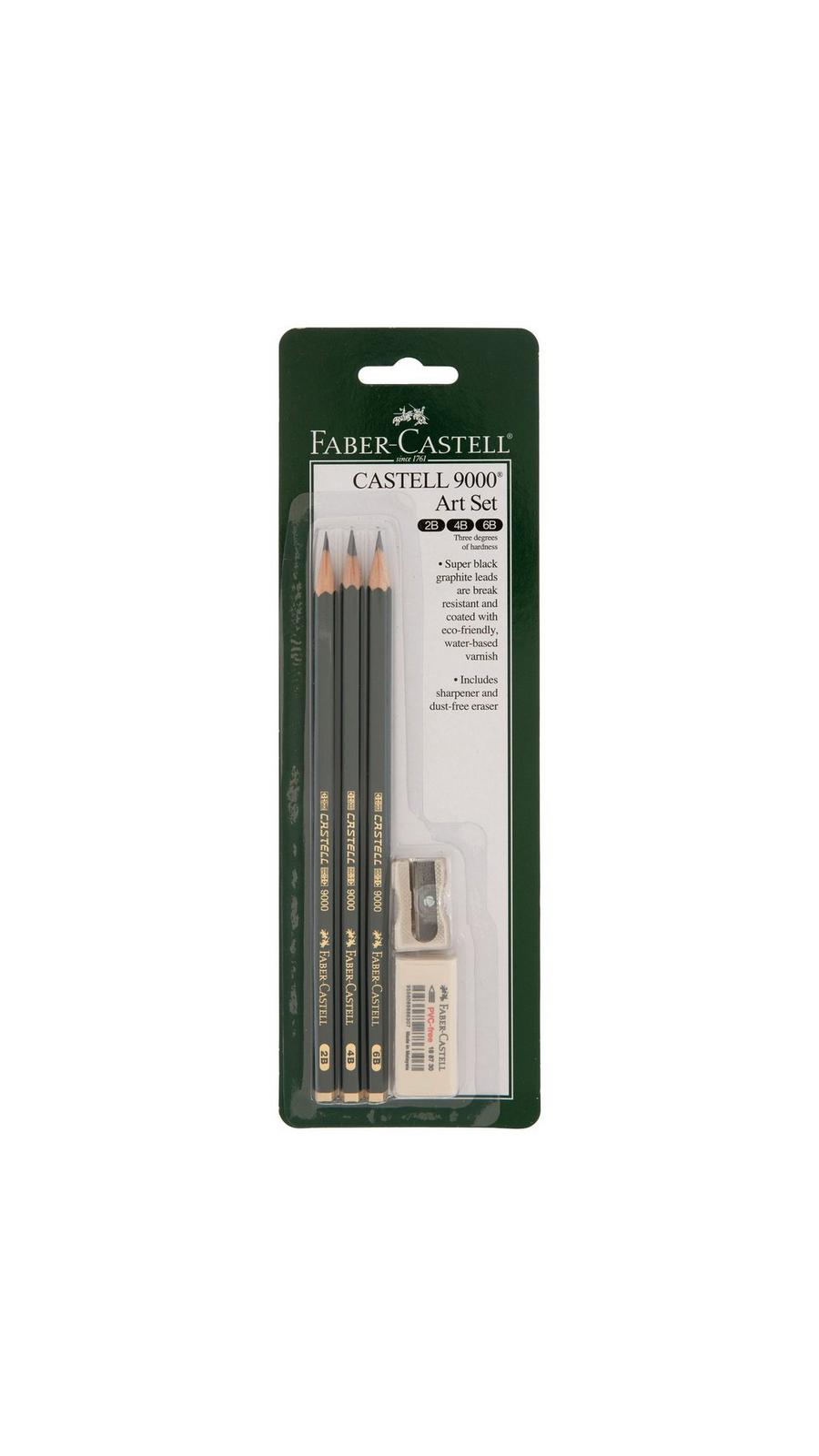 Faber-Castell 9000 Graphite Pencils - 3 Piece Set | Hobby Lobby