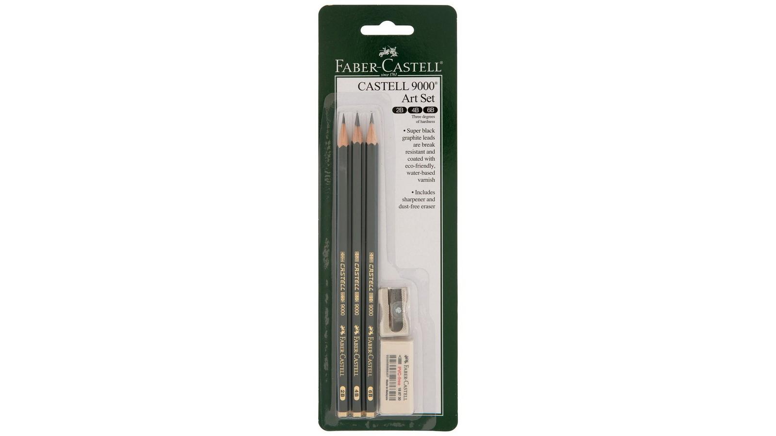 Faber-Castell 9000 Graphite Pencils - 3 Piece Set | Hobby Lobby