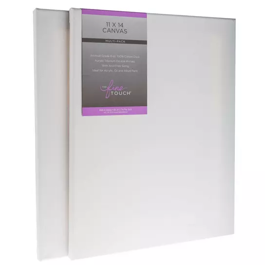The Fine Touch Blank Canvas Set - 11 x 14